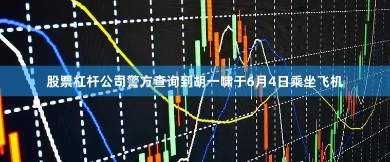 股票杠杆公司警方查询到胡一啸于6月4日乘坐飞机